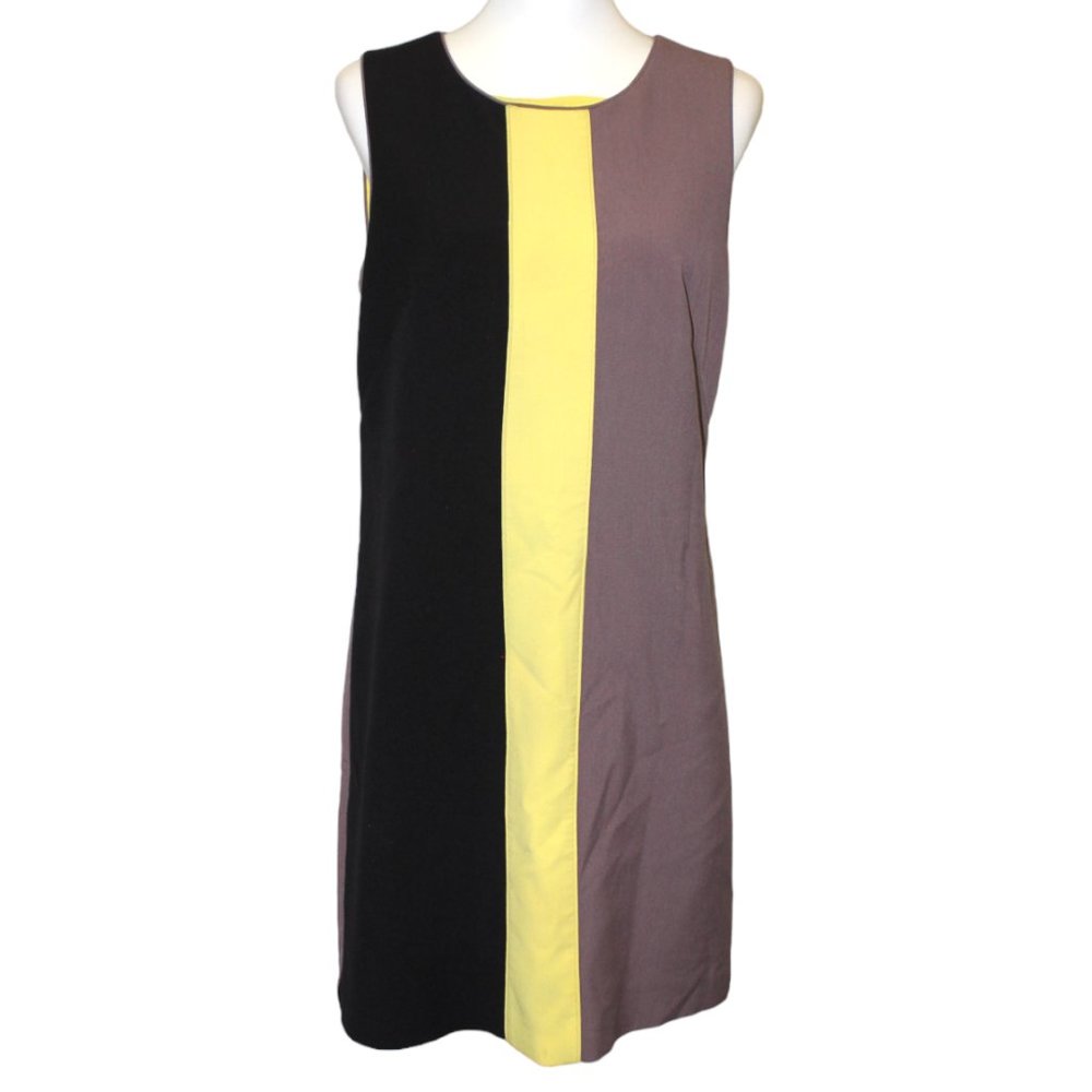 Vince Camuto Color Block/Stripe Dress Size 10